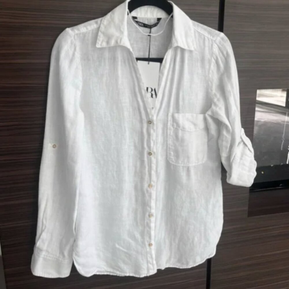 Zara linen shirt